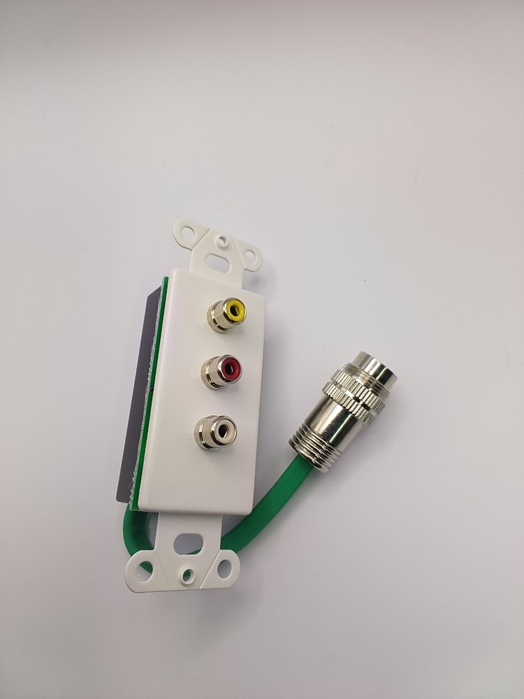 RapidRun 3 RCA WallPlate YRW White