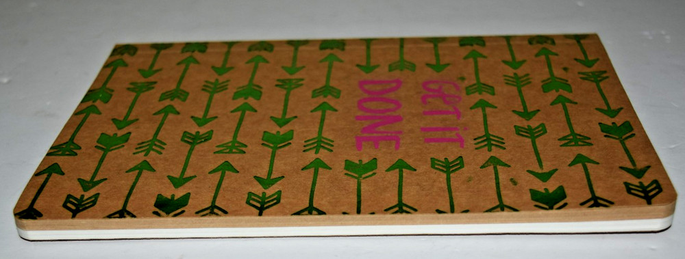 Get It Done Notebook, Arrows, Craft Paper And Blank Pages