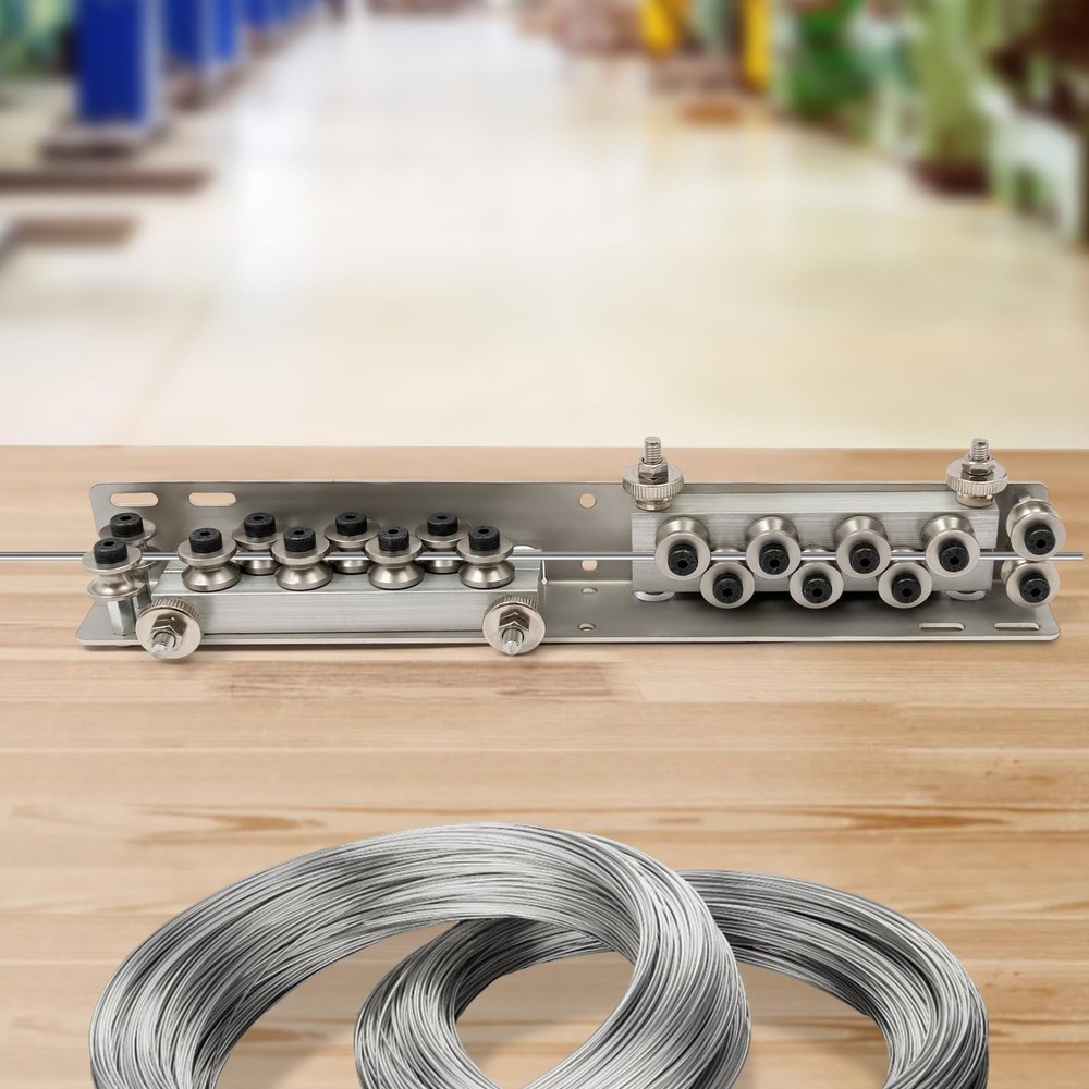 Manual Wire Cable Straightener Adjustable 14 Wheel Semi Automatic Machine