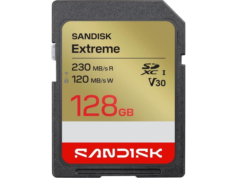 SanDisk Extreme 128GB Secure Digital Extended Capacity (SDXC) Memory Card Model