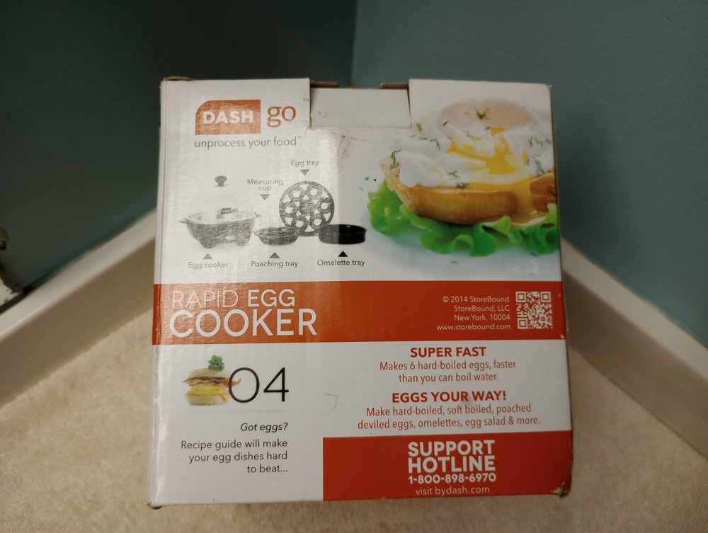 NEW Dash Go Rapid Egg Cooker eggs your way in a dash!