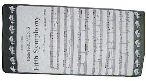 Beethoven's 5th Tapestry Piano Bench Cushion Pad