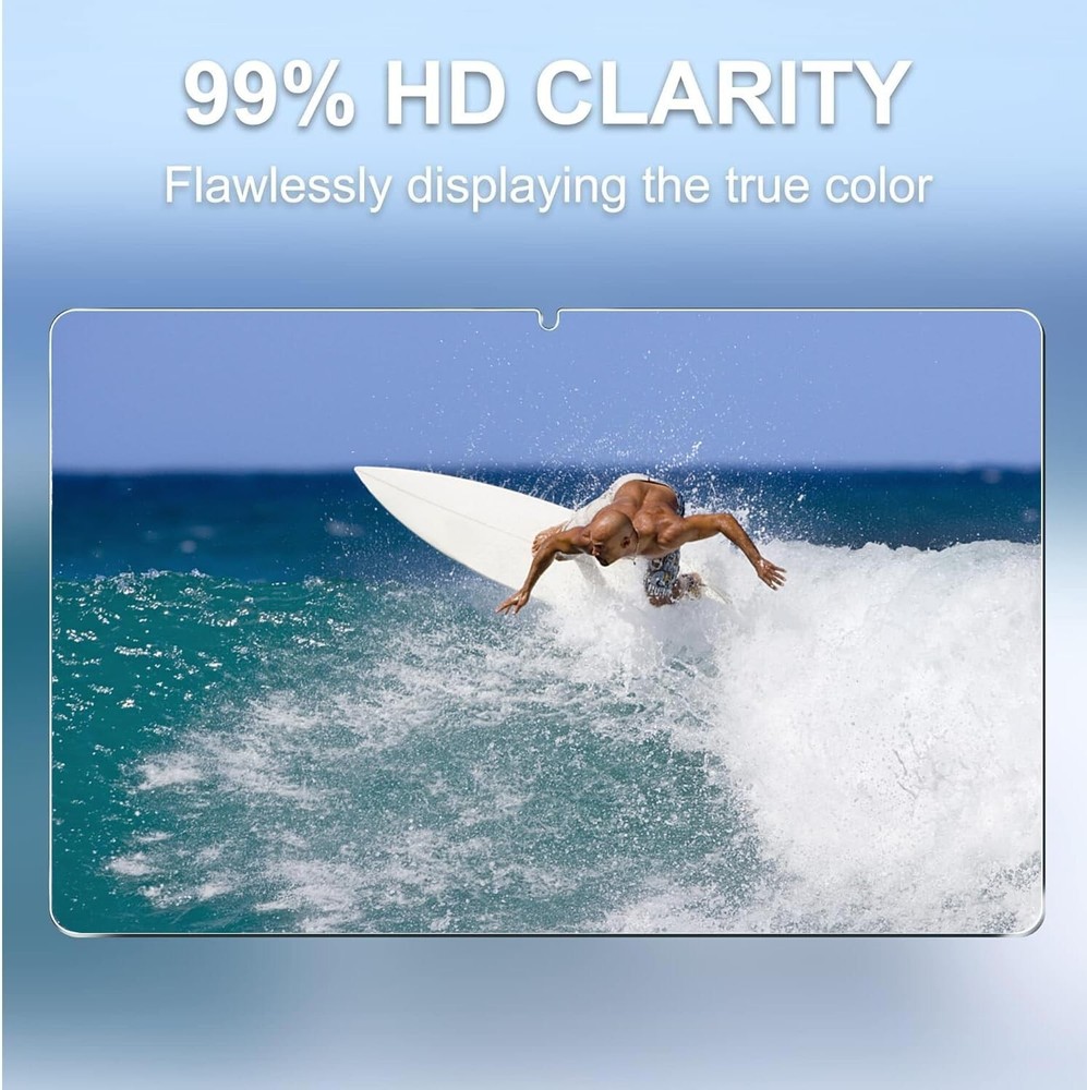 (2 Pack) For Galaxy Tab A9 Plus 11" Screen Protector Tempered Glass Screen Cover