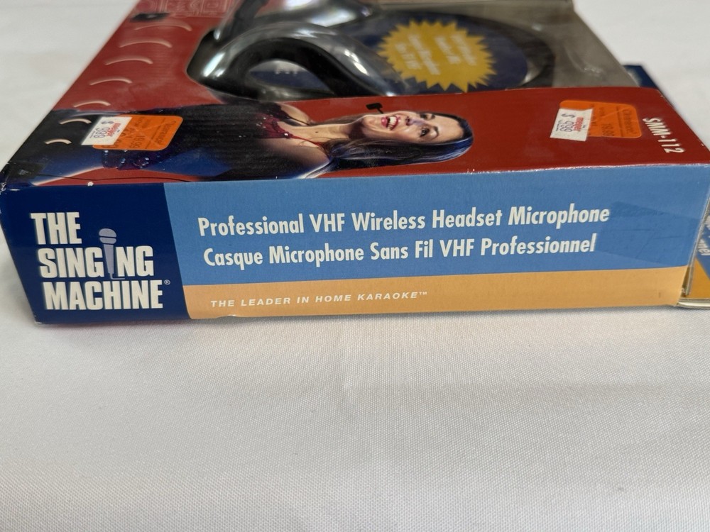 Singing Machine R-112 Professional VHF Headset Wireless Karaoke Microphone NEW
