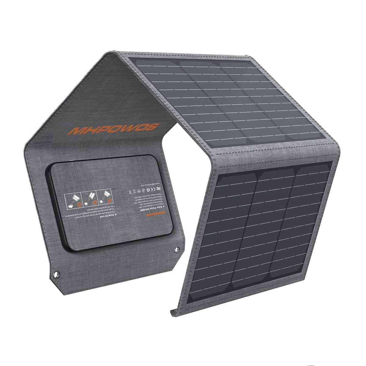 MHPOWOS 40 watt Solar Panel Solar USB Charger for Marbero Portable Power Station