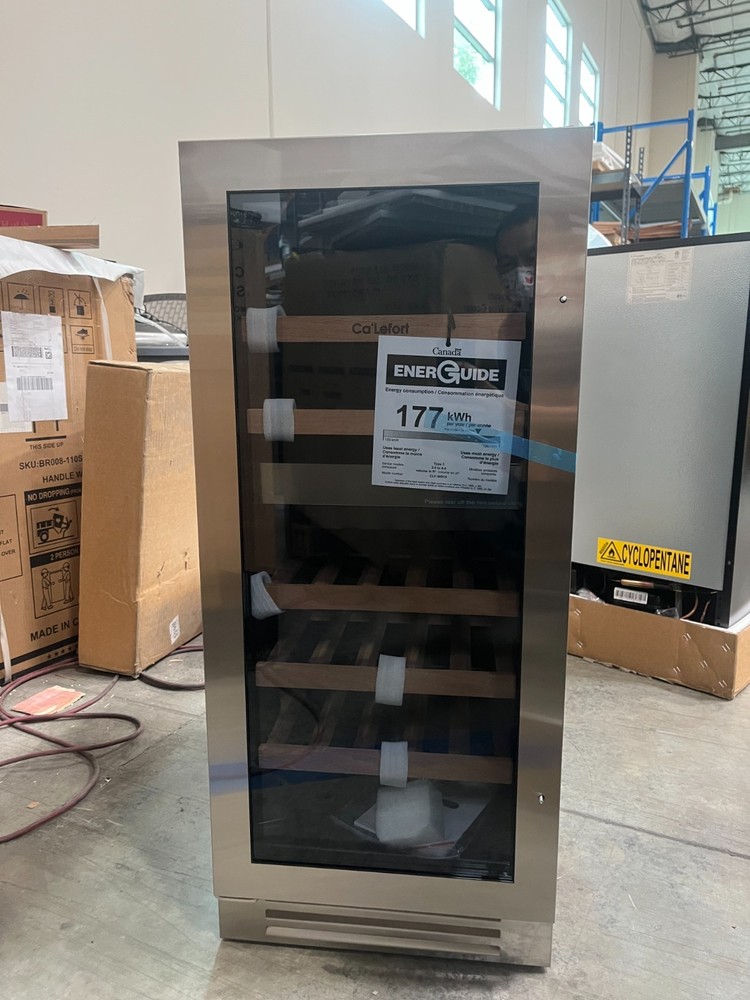 Ca'Lefort 15" Wine Cooler Mini Fridge Left-Hinge（Adjustable Hinge) 28 Bottles