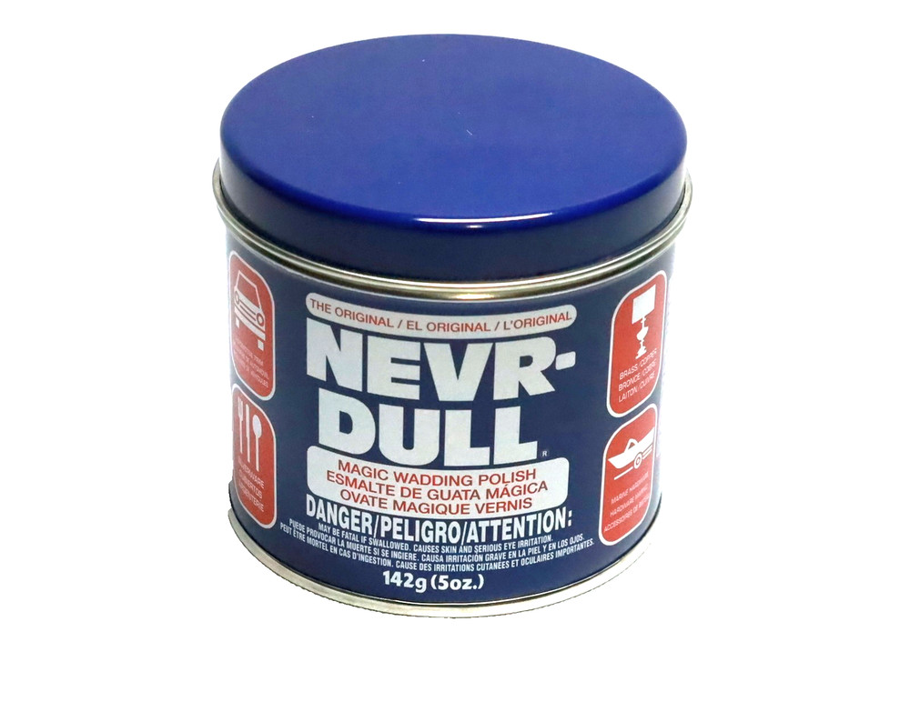 Original Nevr Dull Wadding Polish Metal Brass Copper Silver 5 oz