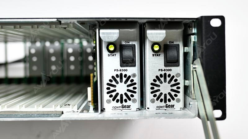 OpenGear DFR-8321 CN Frame w/ Network Controller MFC-8320-N 2x PS-8300 +Blanks