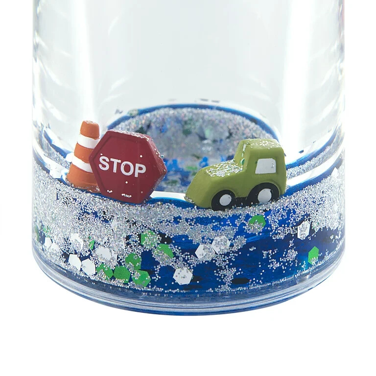 Toothbrush Holder with Glitter & Floaties by Your Construction Zone, Clear
