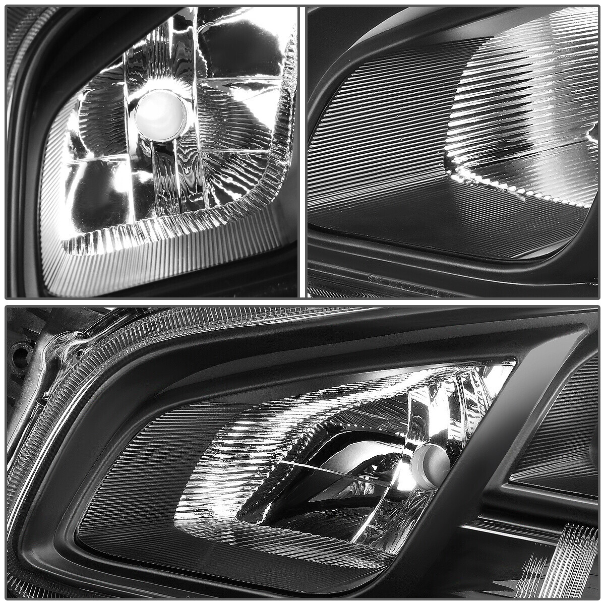 FOR 09-14 NISSAN MAXIMA BLACK HOUSING AMBER CORNER PROJECTOR HEADLIGHT HEADLAMP