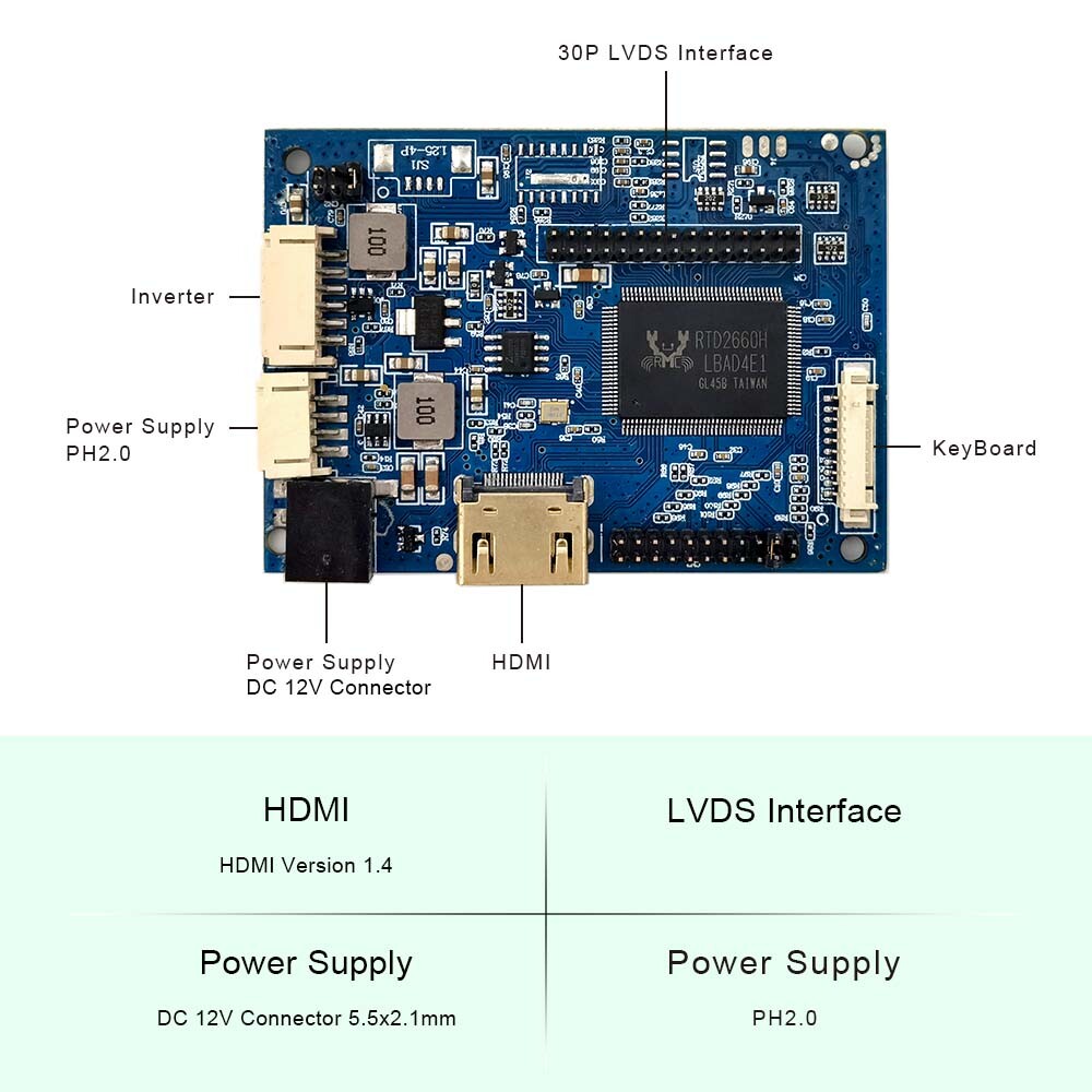 HDMI LCD Controller Board For 10.4inch 800x600 LTM10C273 LCD Screen