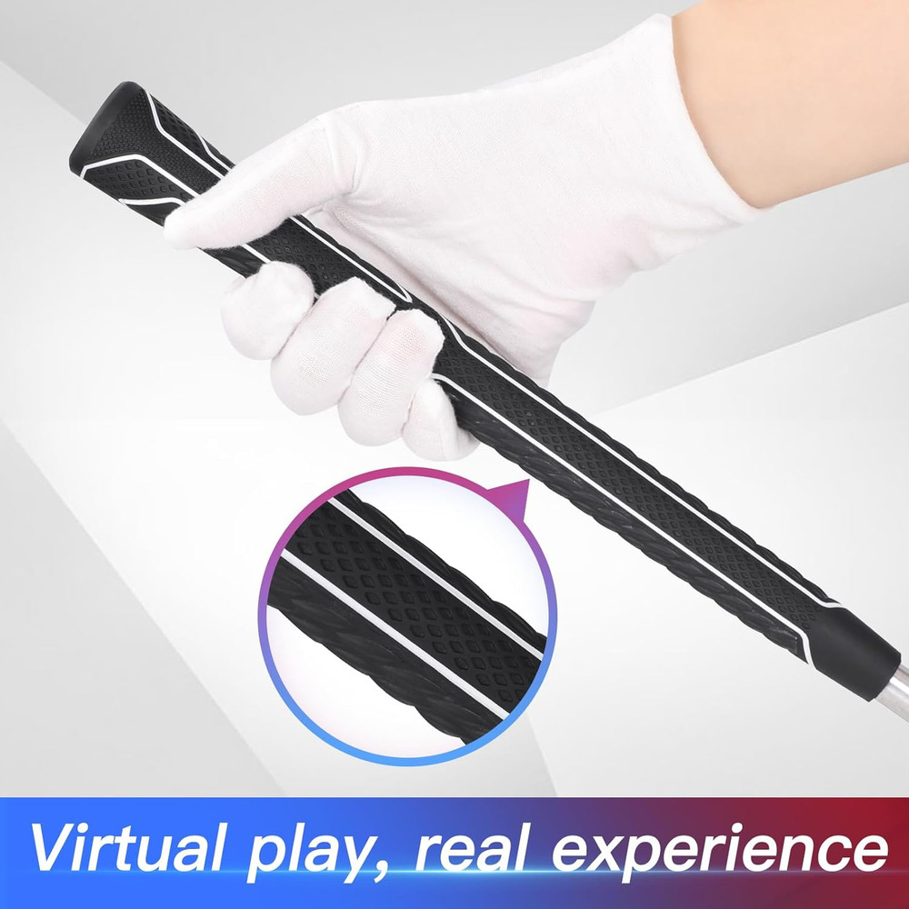 VR Weighted Golf Club Compatiable for Meta Quest 3/Quest 3S Controller Attach...