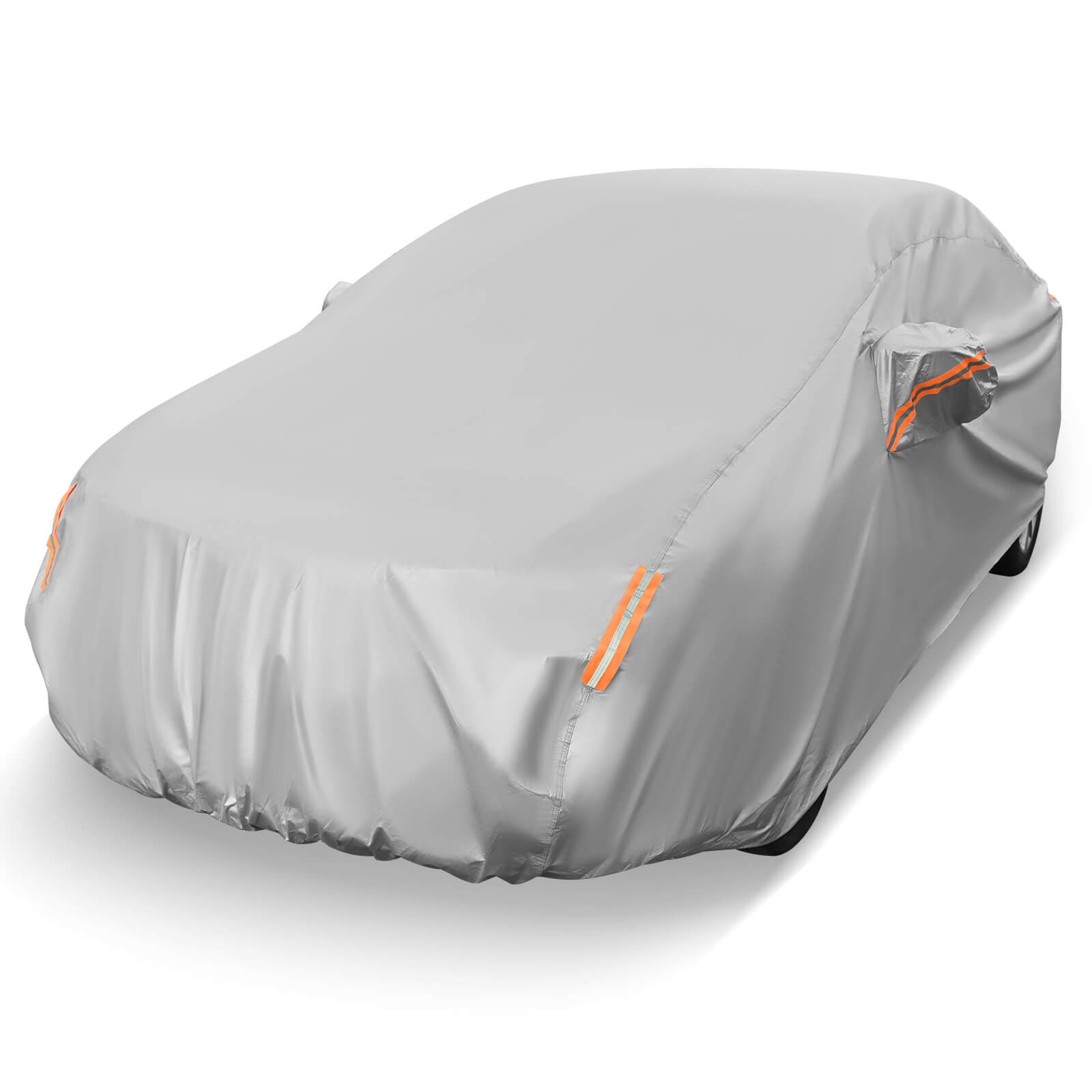185" Car Cover for Automobiles Outdoor Full Cover with Cotton Lining Waterproof