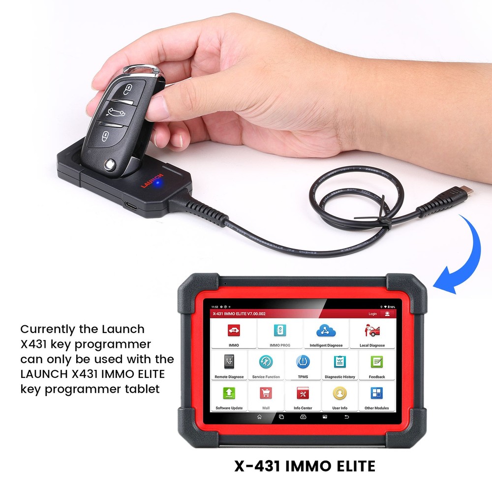 Launch X431 Key Programmer with Super Chip & 4 Sets of Smart Keys