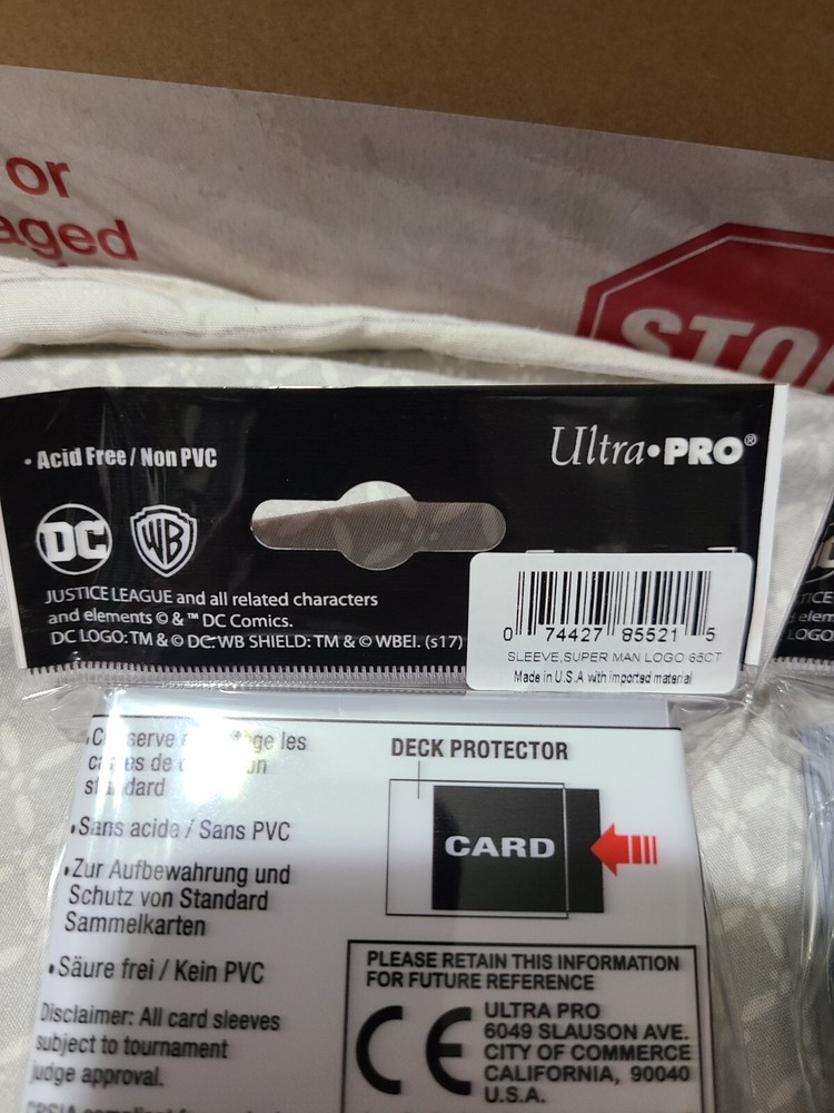 MTG Magic Ultra Pro Superman DC Comics 2x 65 Pack ( 130 ) Deck Protector Sleeves