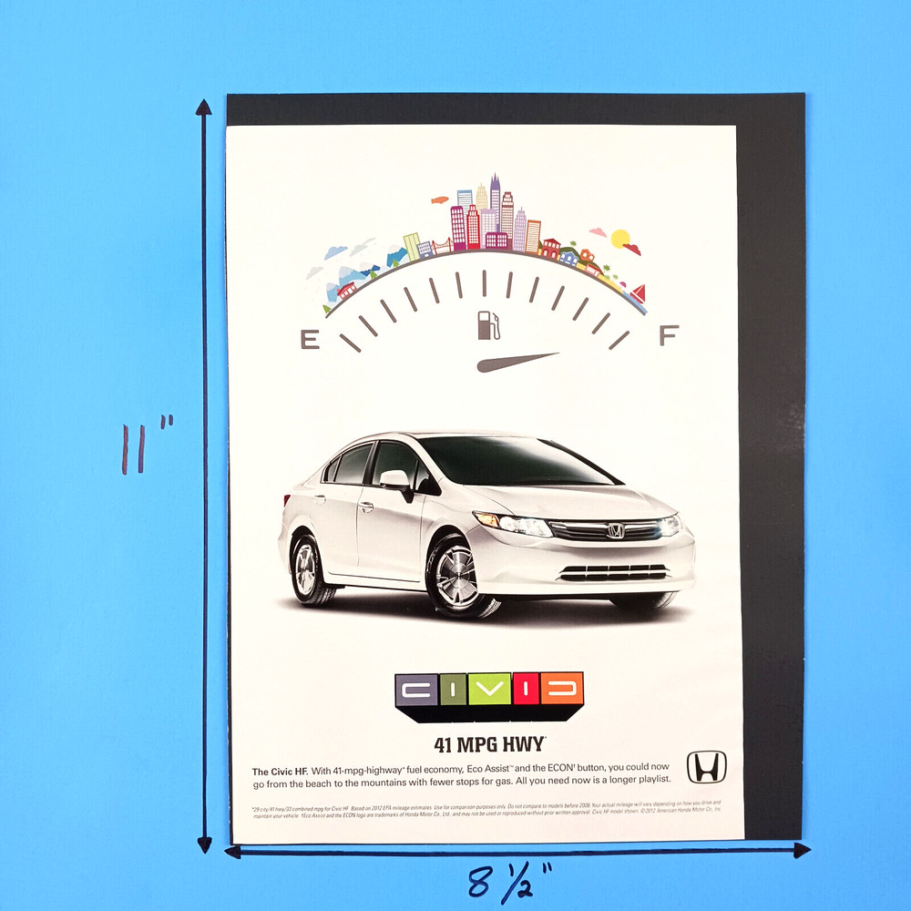 2012 Honda Civic Print Advertisement