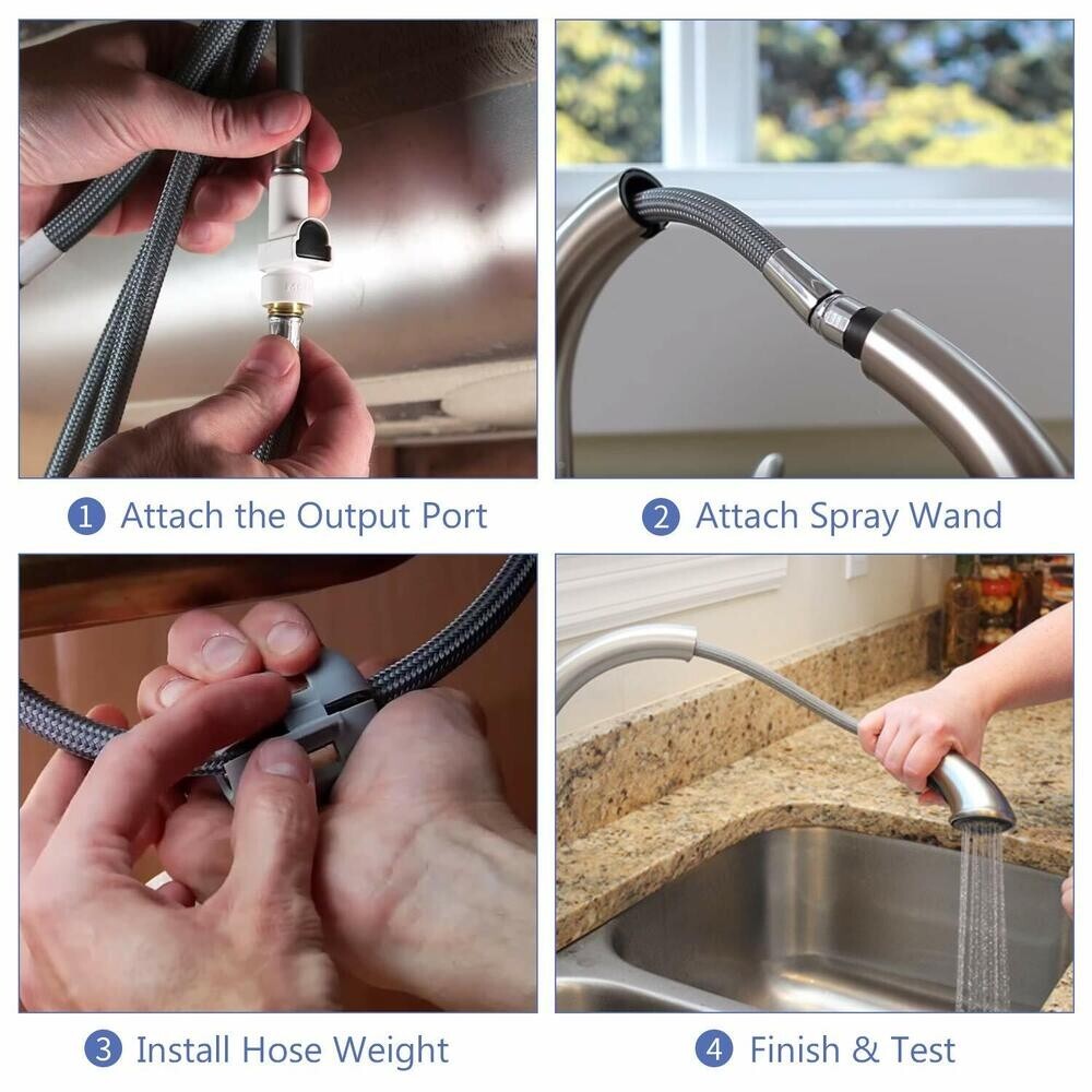 Pull Out Replacement Hose for Moen Kitchen Faucet 159560 Replacement Hose Kit