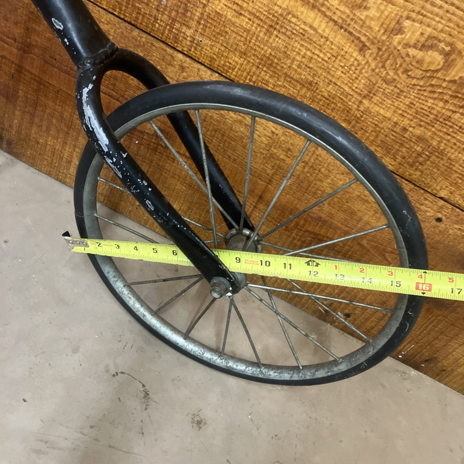 The Bone Shaker High Wheel Frame, Fork, Rear Wheel,Seat- Reproduction- Made USA-