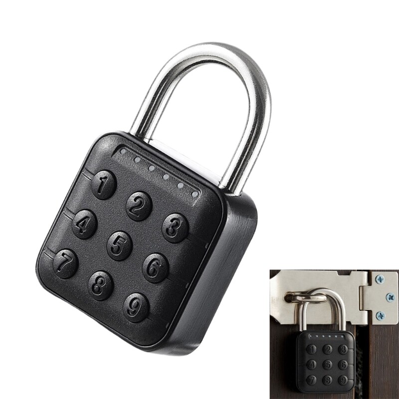 6 Digit Waterproof Code Padlock Combination Lock Keyless AntiTheft Padlock