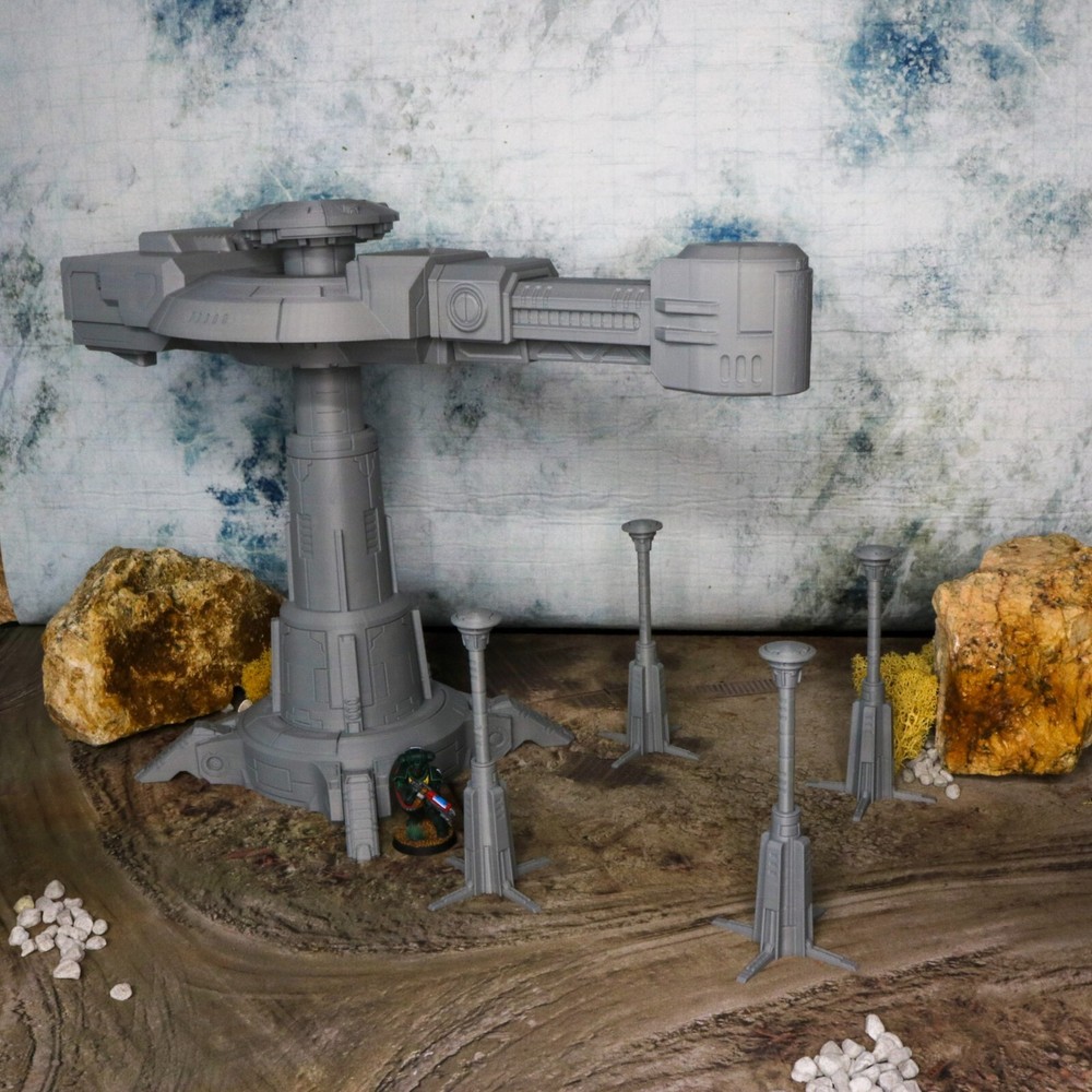 Construction Crane - United Frontier - Tabletop Wargaming Grimdark Terrain