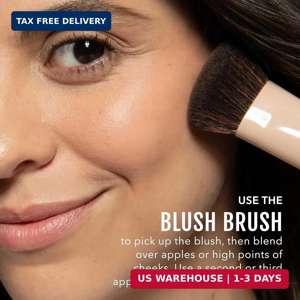 No Makeup Makeup Blush Brush, Angled Design with Soft, Dense Bristles for Effort