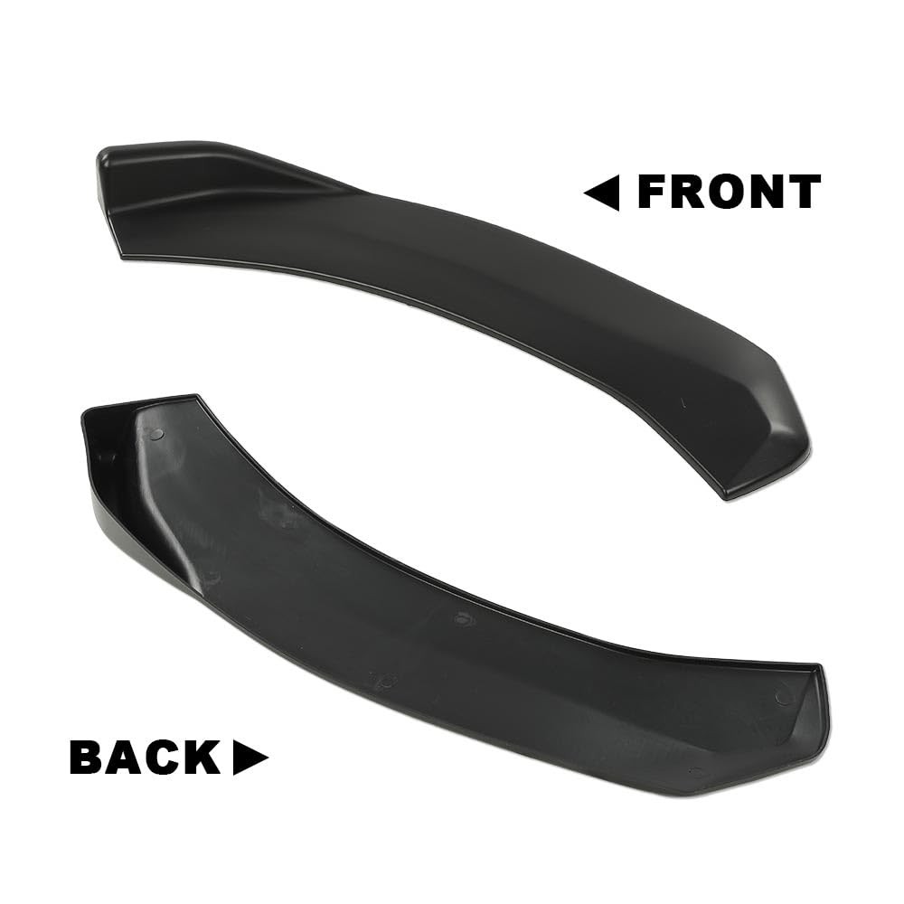 Universal Front Bumper Lip Splitter Diffuser Winglet Type-2 Black