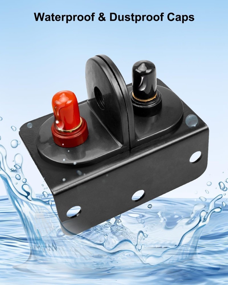 Battery Jump Post Kit, Remote Battery Jumper Terminals with Cable & Mounting