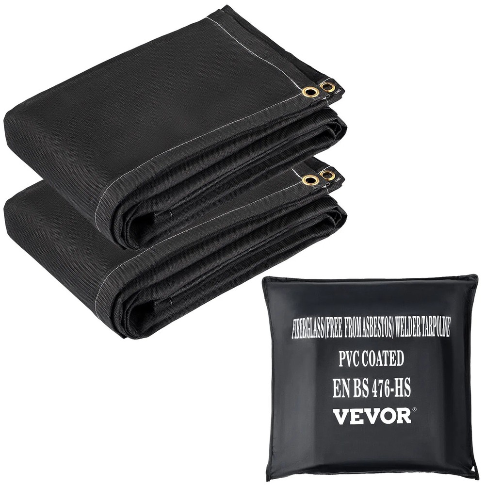 Fire Blankets, 2 Pack Welding Blankets, 6' x 10' Fire Suppression Blanket, 102