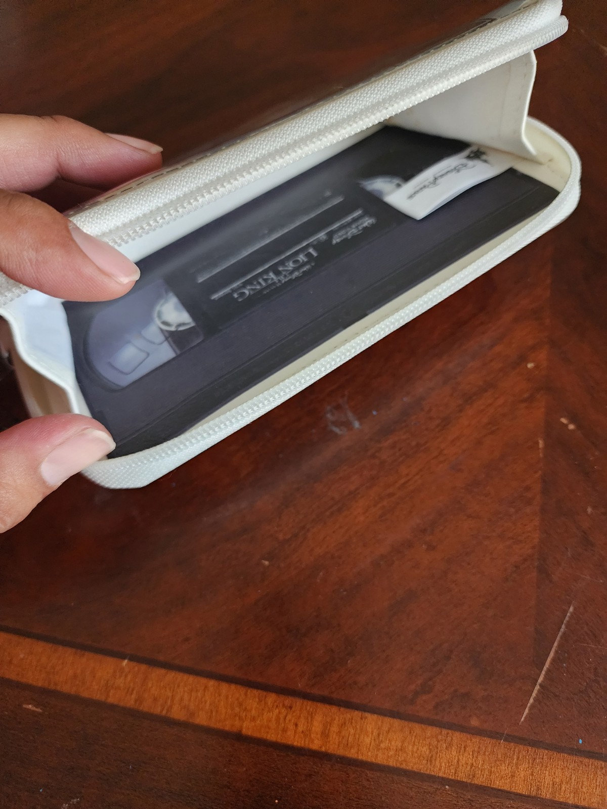 Disney Parks Wallet Lion King VHS Zipper Clutch Purse Retro 80s Style Case