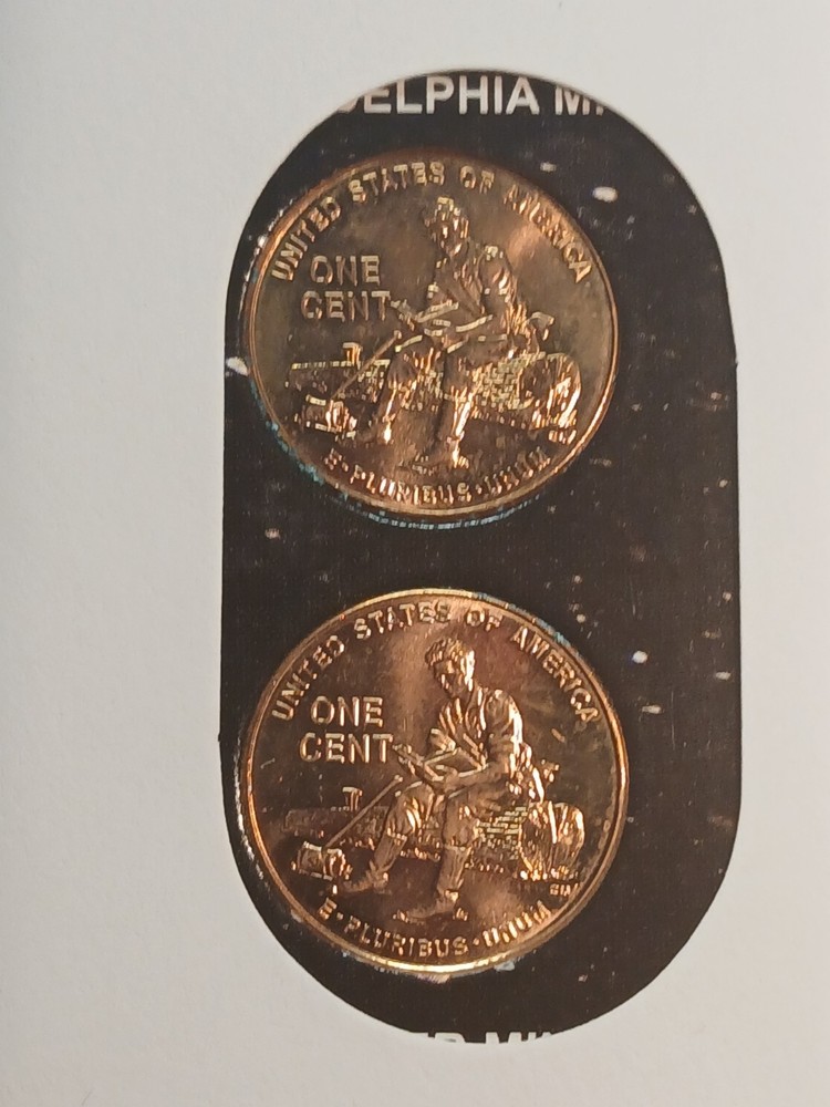 2009 P and D 1 Cent 4 Sets First Day Of Issue .