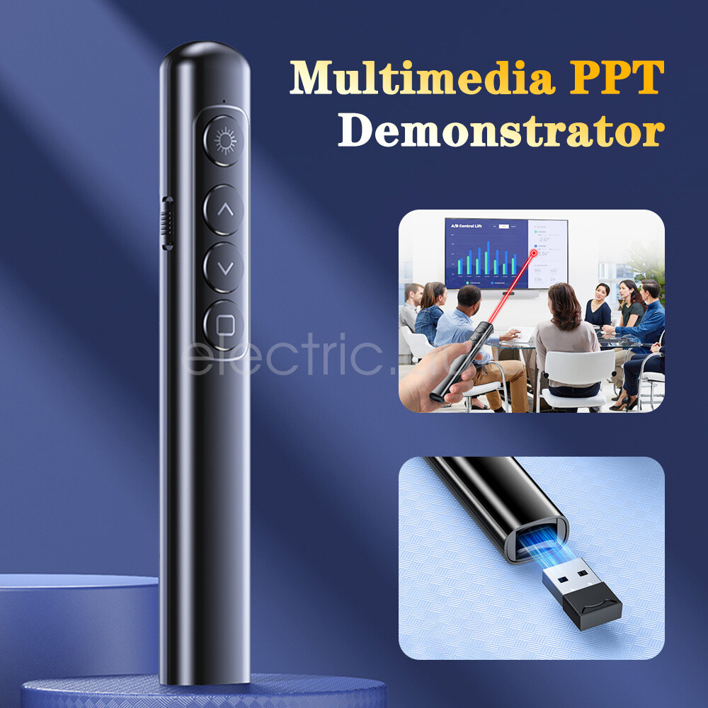 Wireless USB Remote Control Clicker PPT PowerPoint Presenter Laser Pointer Pen