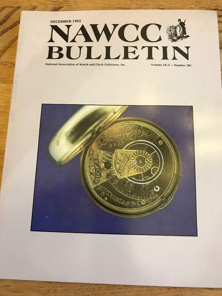 NAWCC Bulletin 1992-6 Watch & Clock Magazines