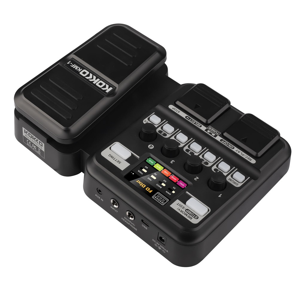 KOKKO KMF-1 Guitar Multi-Effects Pedal 59 Presets/Effects Drum Machine Recorder