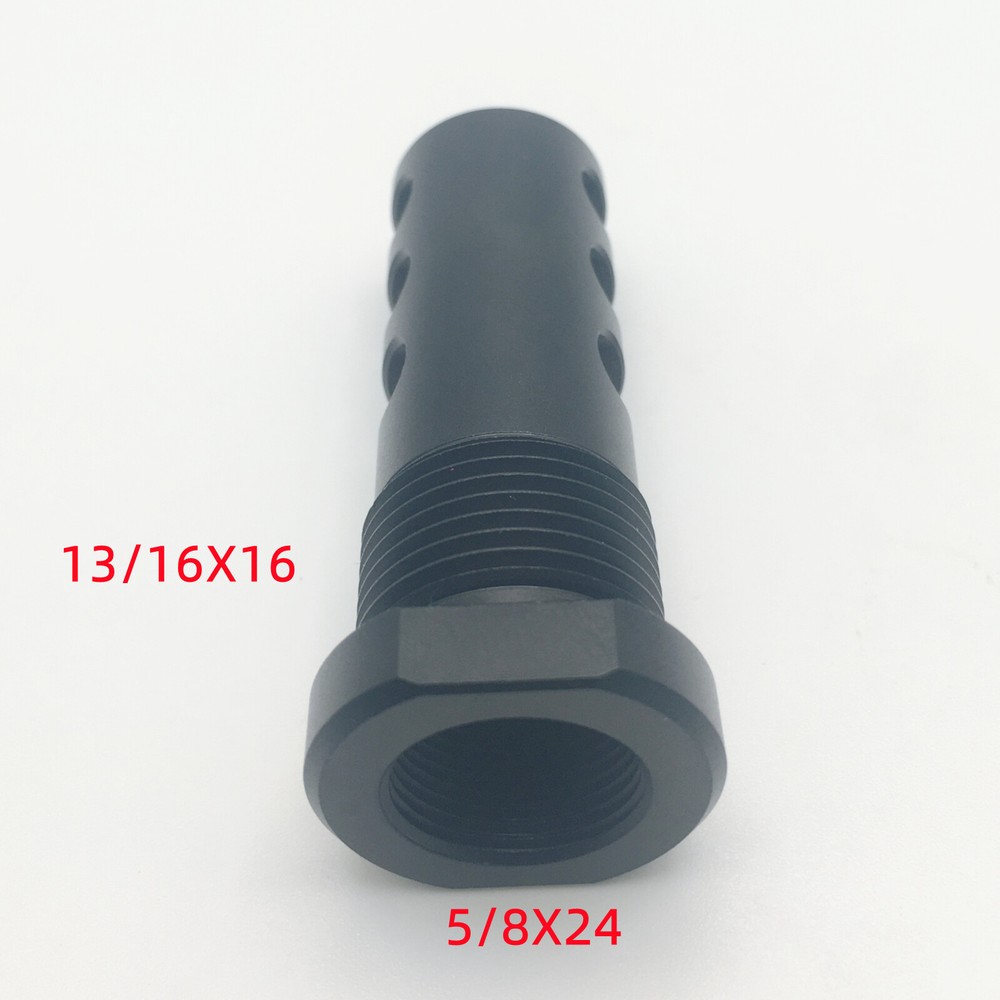 Muzzle Brake 5/8x24 Thread With M20*1.5 Thread Sleeve Sound Forwarder For 308