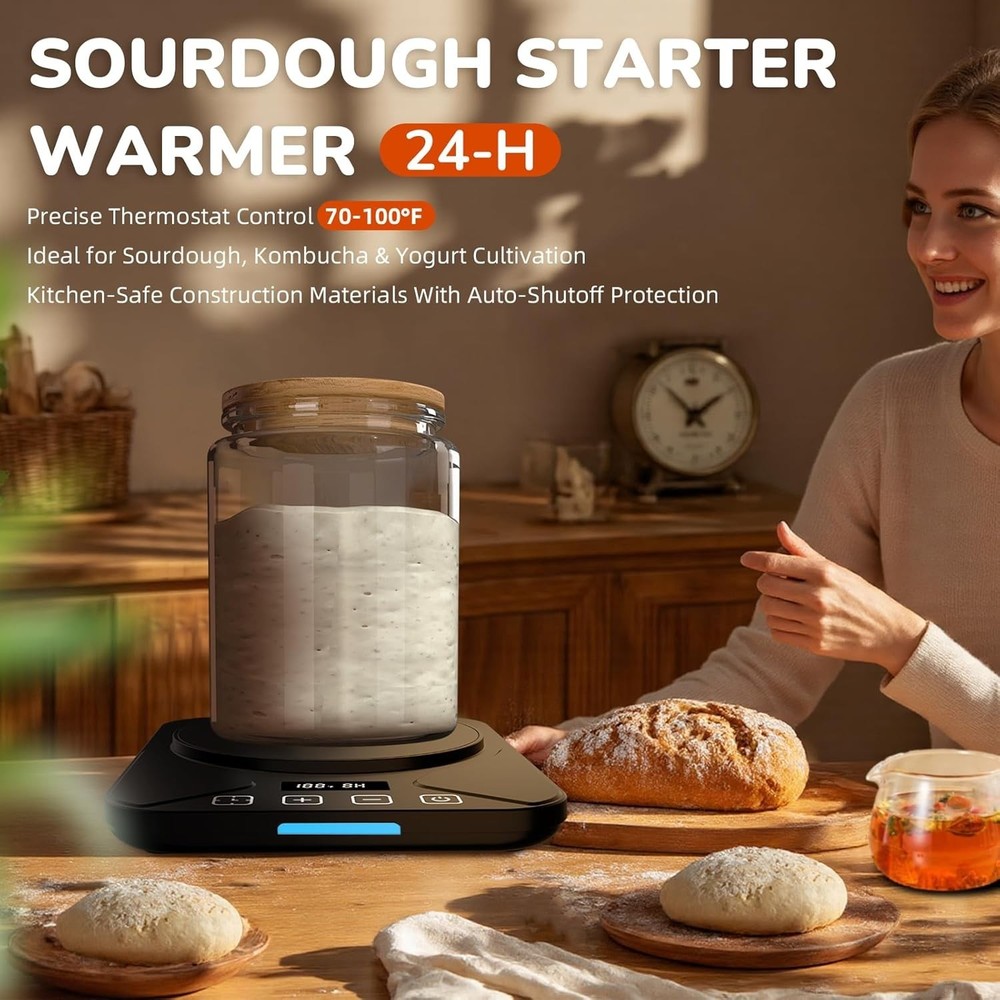 Sourdough Starter Warmer with Precise Thermostat – Ultimate Baking Tool