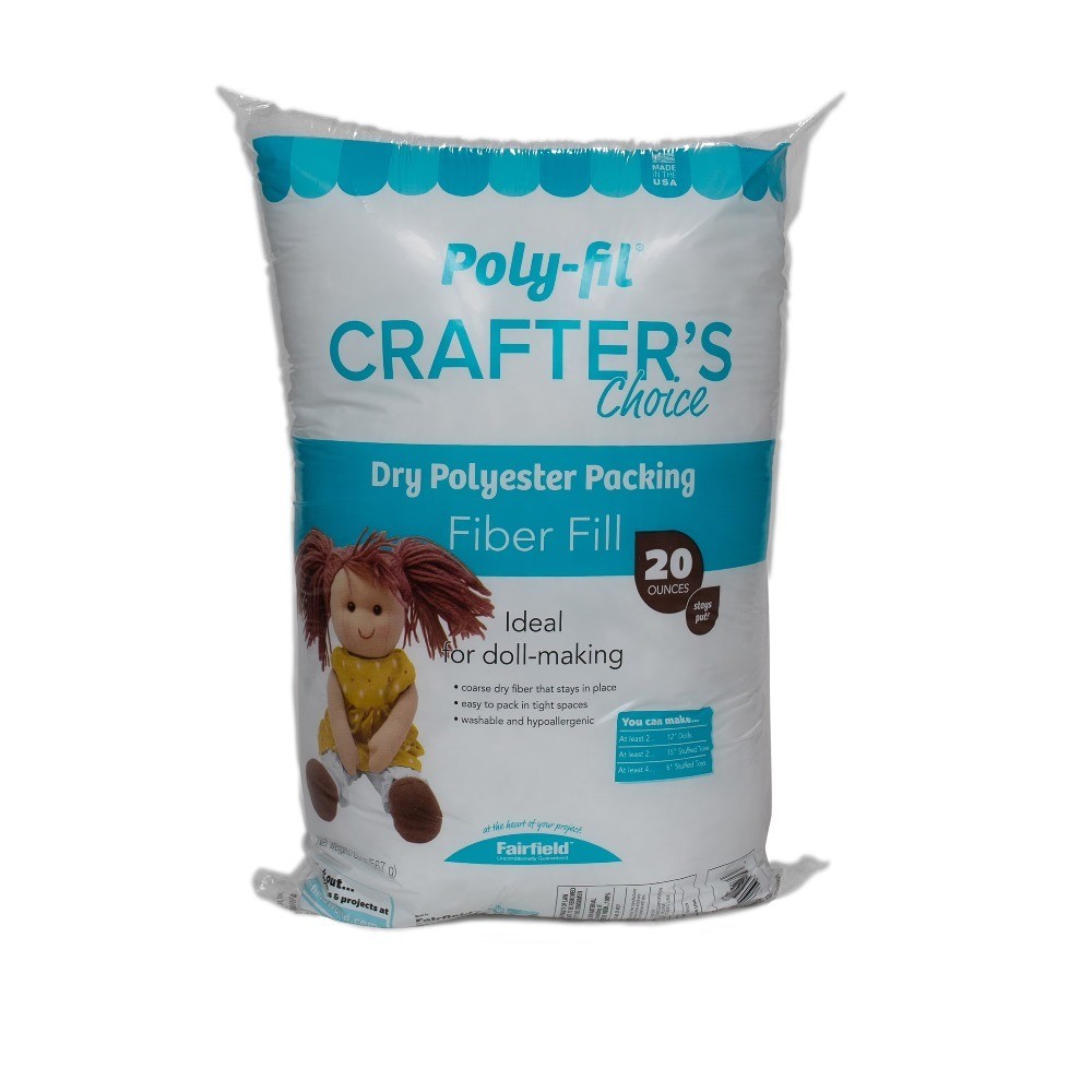 Polyester Fiberfill Stuffing 20oz Bag for Crafting and DIY Projects