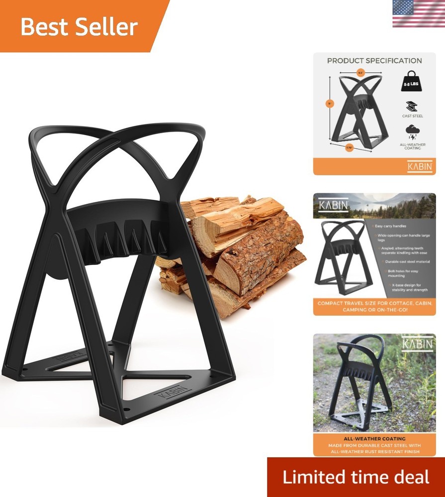 Patented Kindle Quick Log Splitter with Stable Base - Perfect for Easy Kindling