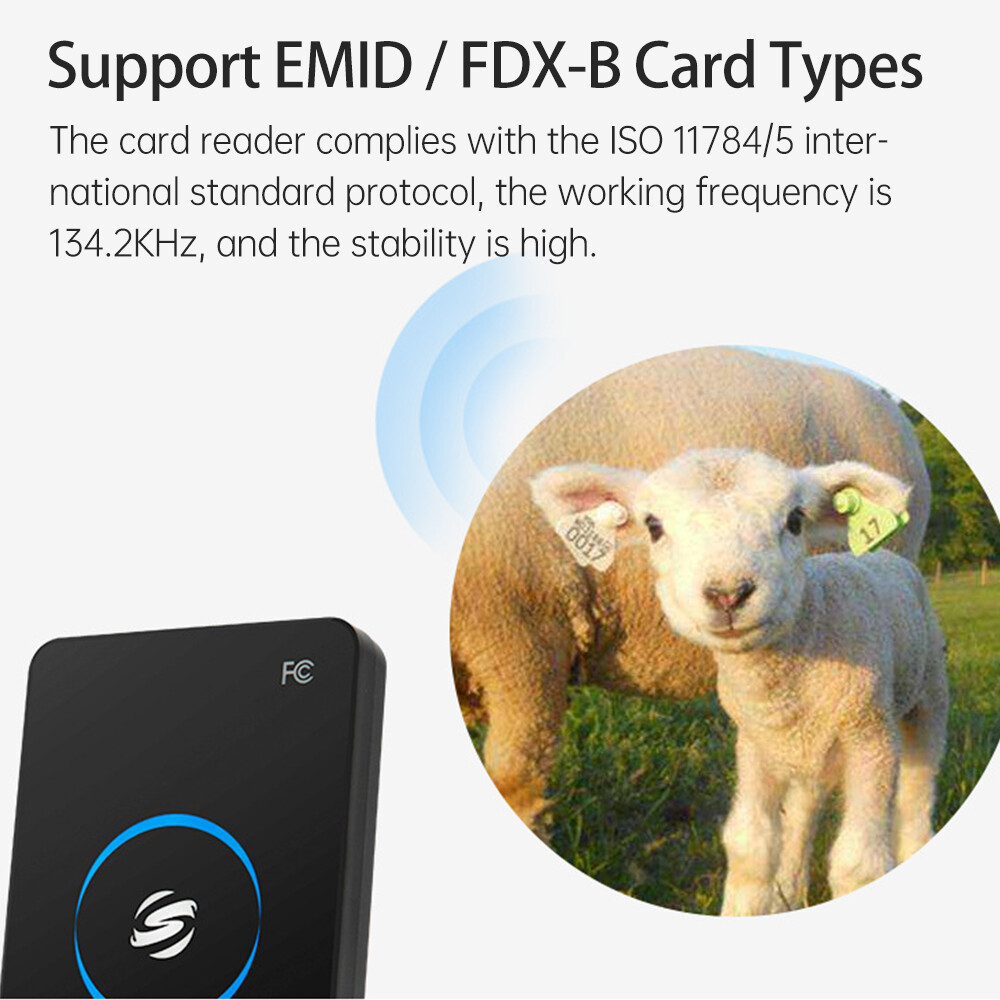 134.2Khz Reader ID for EMID/FDX-B Type Management W4L0