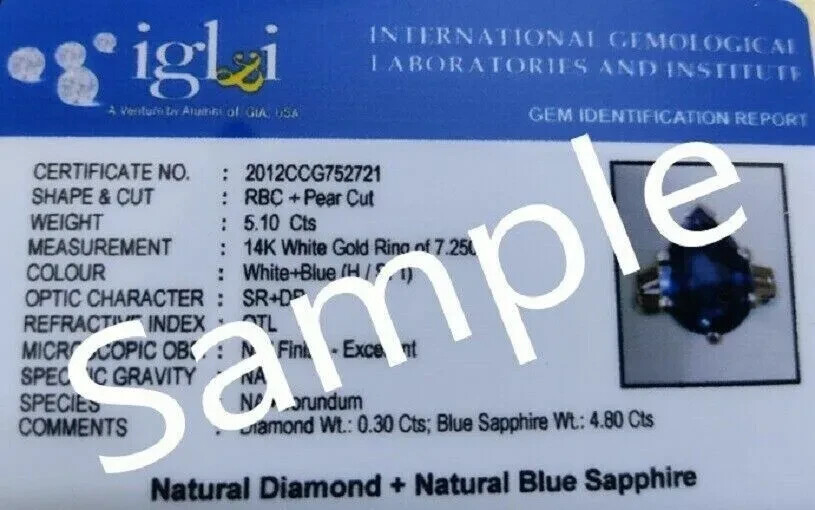 5.00 Ct Emerald Cut Natural Emerald Diamond Engagement Ring 14K White Gold Sz 6