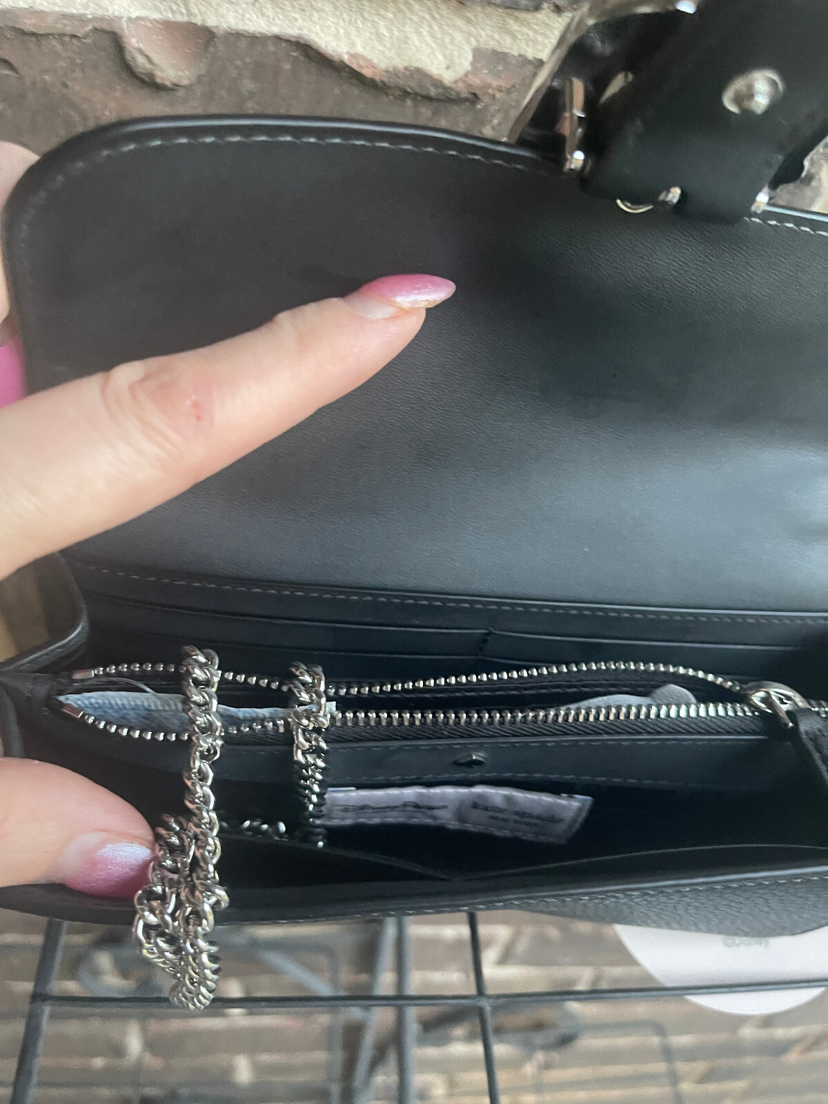 NWT Kate Spade Disney Minnie Mouse Clutch Crossbody Pearl Buckle Black Multi