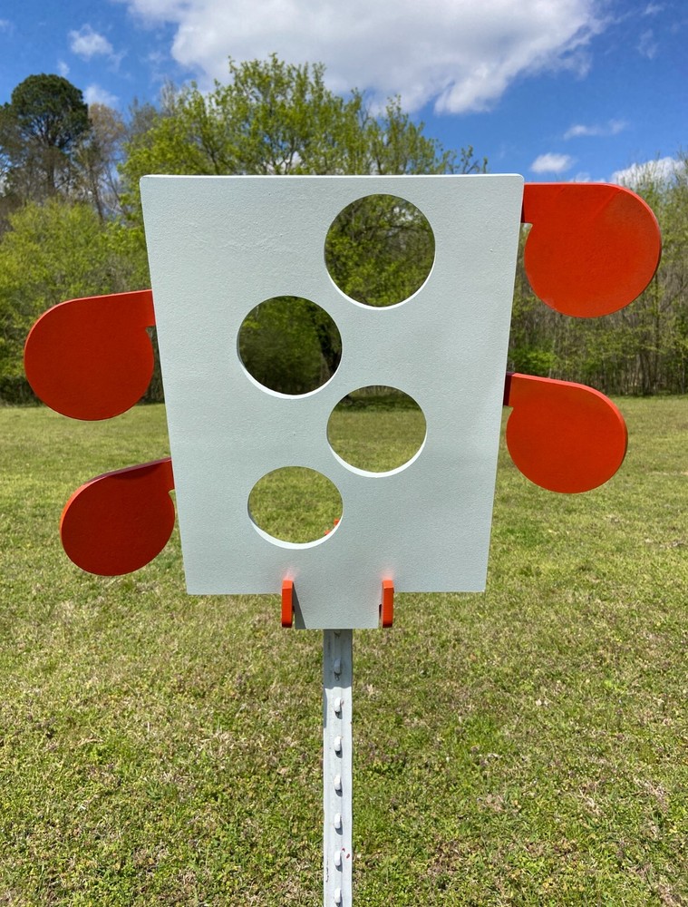 Stringer 3/8" AR500 Steel Hostage Reactive Dueling Tree Shooting Target T-post