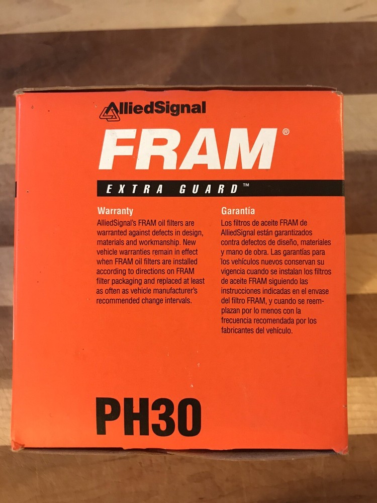 FRAM PH30 Extra Guard Passenger Car Spin-On Oil Filter