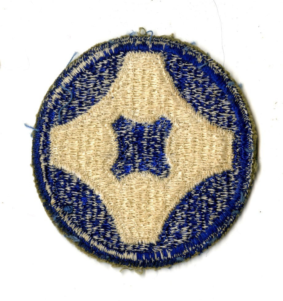4th Service Command White Back Patch WWII Vintage Southern States