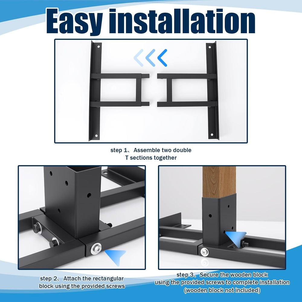 2X4 Shooting Target Stand Base, Double T-Shaped Stand-2 Set