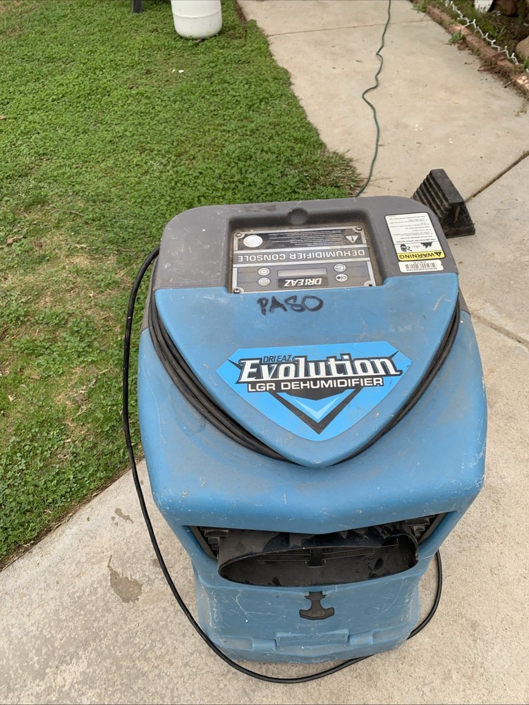 Dri-Eaz Evolution LGR Dehumidifier Turn On Needs Screen Cleaning ?? Hours