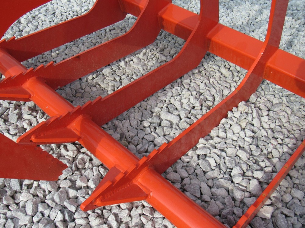 60" Root Grapple Grease and 48" Long Pallet Forks Attachment Combo Quick Attach