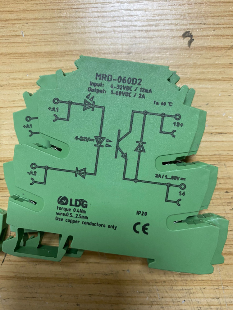Solid State Relay Module MRD-060D2 DC Input 4-32VDC Output 1-60VDC 2A 15mA=12mA