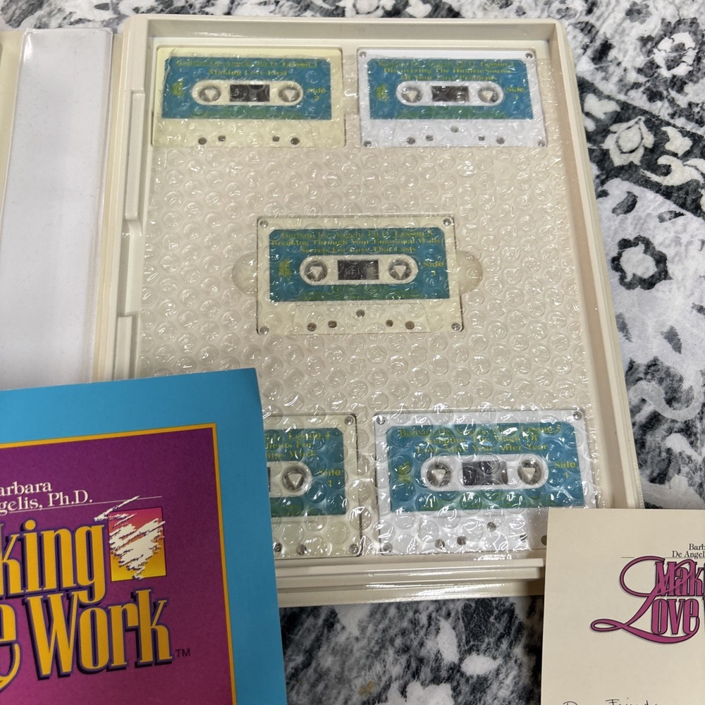 Making Love Work Program Barbara De Angelis 2 VHS,5 Cassettes, Guide Book