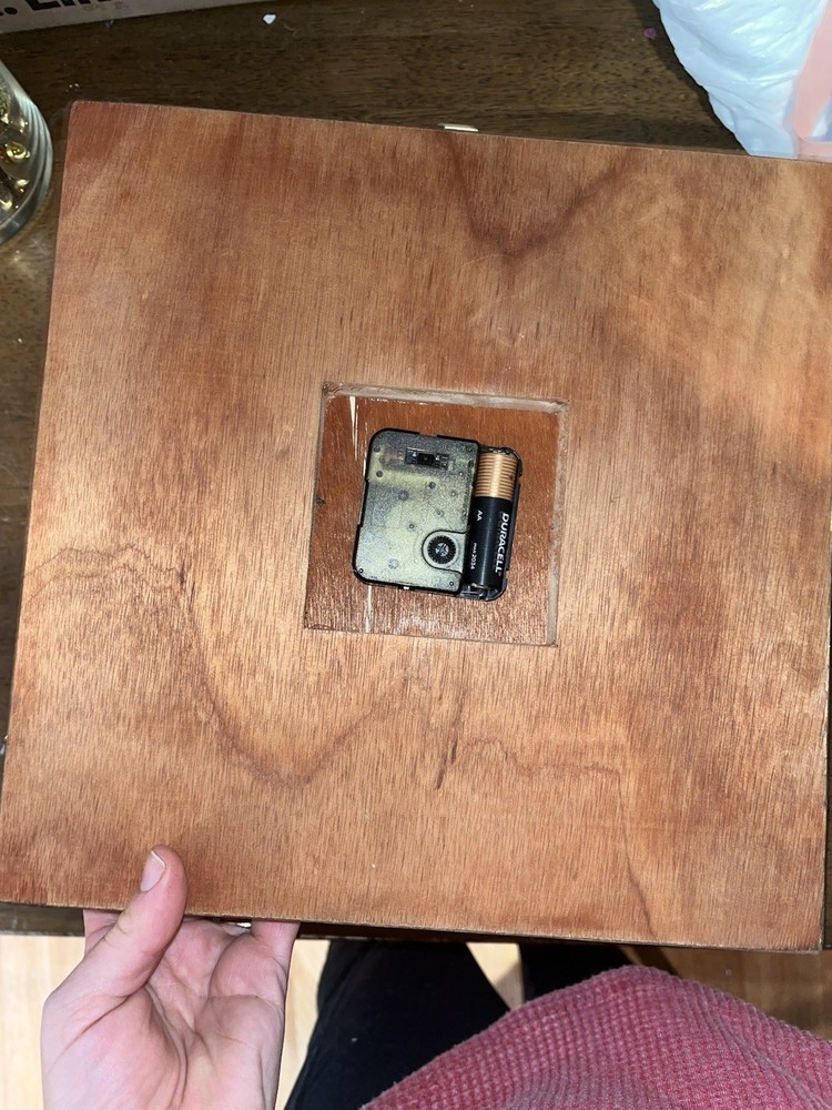 damascus wood inlay clock Working