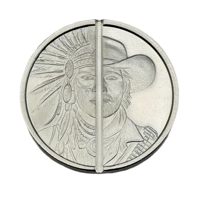 1 Oz Western Warrior Divisible Silver Round